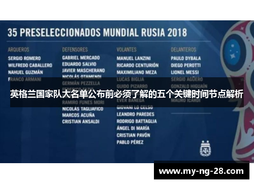 英格兰国家队大名单公布前必须了解的五个关键时间节点解析